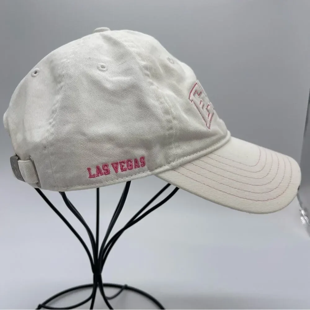 ESPN Zone. Las Vegas Ball Cap. White and Pink. In excellent condition!